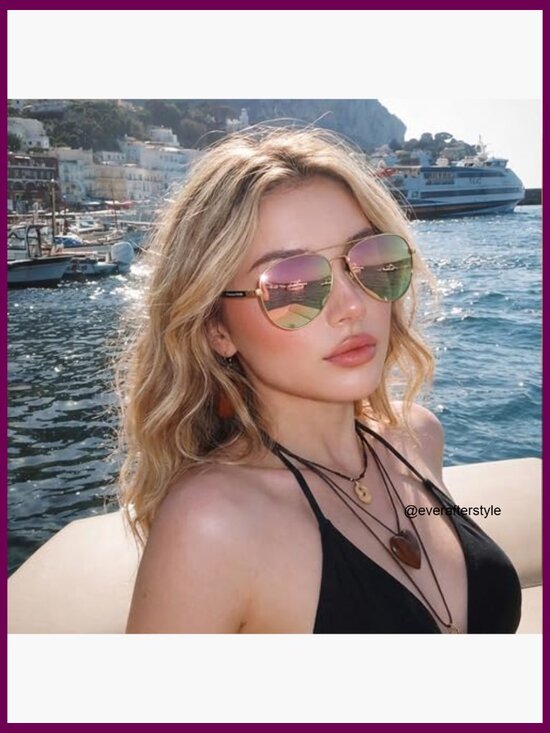 Metal Frame Polarized Aviator Sunglasses UV Protection main image 7